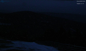 Město Rokytnice nad Jizerou - Lysá hora, pohled na východ - 23.3.2026 v 05:30 Město Rokytnice nad Jizerou - Lysá hora, pohled na východ - 23.3.2026 v 05:30