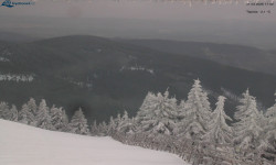 Lysá hora, pohled na východ