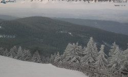 Lysá hora, pohled na východ