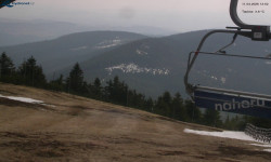 Lysá hora, pohled na východ