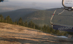 Lysá hora, pohled na východ