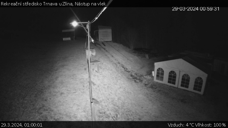 Rekreační středisko Trnava u Zlína - Nástup na vlek - 29.3.2024 v 01:00