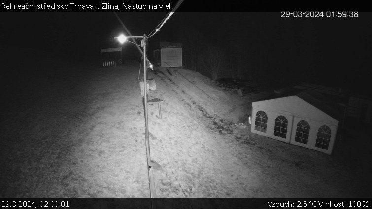 Rekreační středisko Trnava u Zlína - Nástup na vlek - 29.3.2024 v 02:00