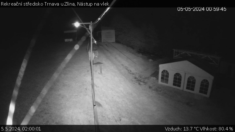 Rekreační středisko Trnava u Zlína - Nástup na vlek - 5.5.2024 v 02:00