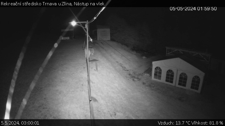 Rekreační středisko Trnava u Zlína - Nástup na vlek - 5.5.2024 v 03:00