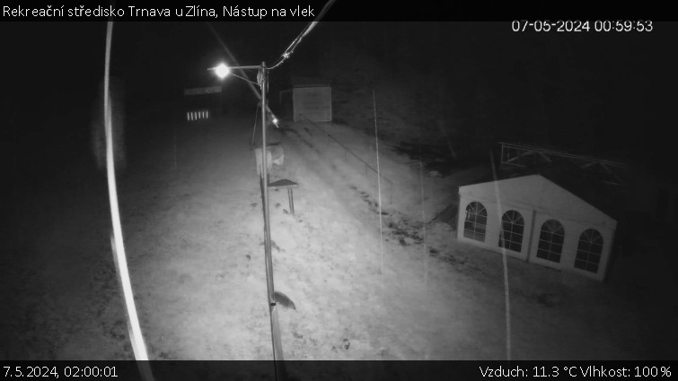 Rekreační středisko Trnava u Zlína - Nástup na vlek - 7.5.2024 v 02:00