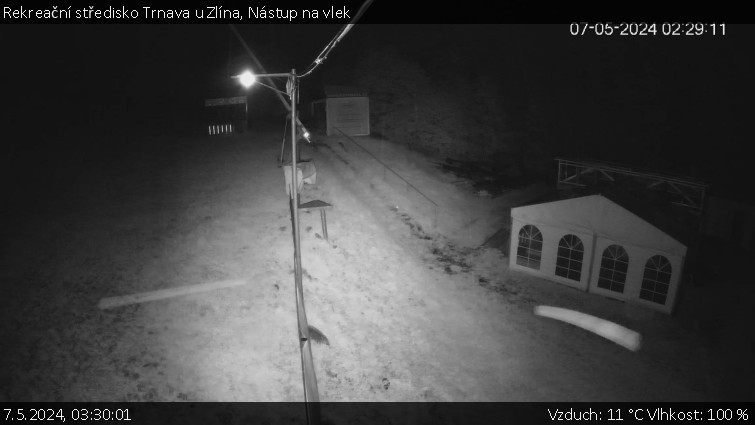 Rekreační středisko Trnava u Zlína - Nástup na vlek - 7.5.2024 v 03:30