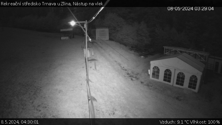 Rekreační středisko Trnava u Zlína - Nástup na vlek - 8.5.2024 v 04:30