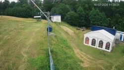Boarding the ski lift