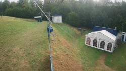 Boarding the ski lift