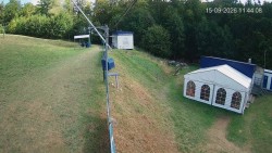 Boarding the ski lift