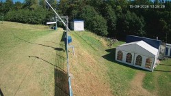 Boarding the ski lift
