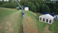 Boarding the ski lift