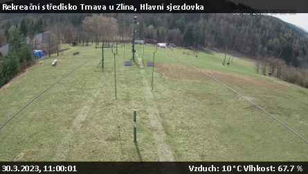 Rekreační středisko Trnava u Zlína - Hlavní sjezdovka - 30.3.2023 v 11:00