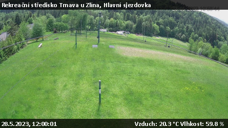 Rekreační středisko Trnava u Zlína - Hlavní sjezdovka - 28.5.2023 v 12:00