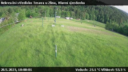 Rekreační středisko Trnava u Zlína - Hlavní sjezdovka - 28.5.2023 v 18:00