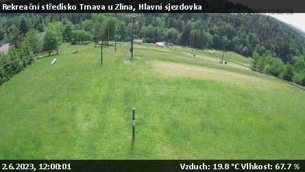 Rekreační středisko Trnava u Zlína - Hlavní sjezdovka - 2.6.2023 v 12:00