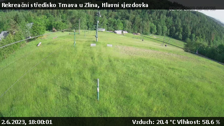 Rekreační středisko Trnava u Zlína - Hlavní sjezdovka - 2.6.2023 v 18:00