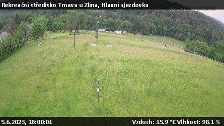 Rekreační středisko Trnava u Zlína - Hlavní sjezdovka - 5.6.2023 v 18:00