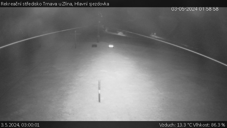Rekreační středisko Trnava u Zlína - Hlavní sjezdovka - 3.5.2024 v 03:00