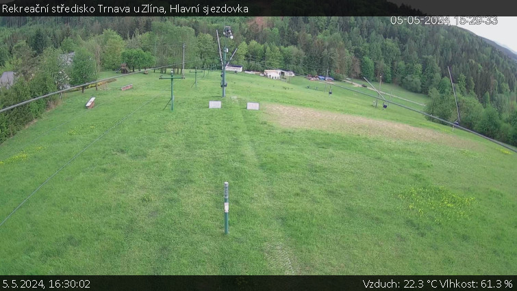 Rekreační středisko Trnava u Zlína - Hlavní sjezdovka - 5.5.2024 v 16:30