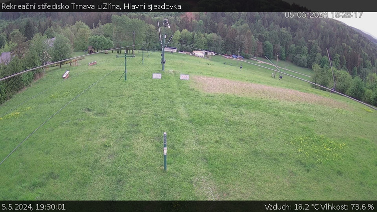 Rekreační středisko Trnava u Zlína - Hlavní sjezdovka - 5.5.2024 v 19:30