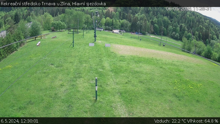Rekreační středisko Trnava u Zlína - Hlavní sjezdovka - 6.5.2024 v 12:30