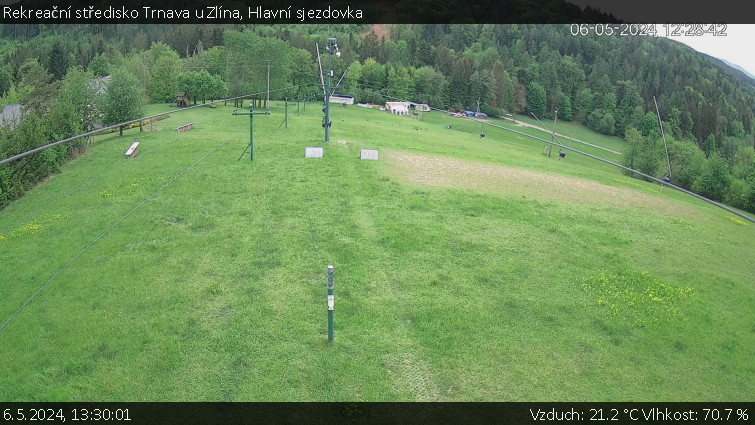 Rekreační středisko Trnava u Zlína - Hlavní sjezdovka - 6.5.2024 v 13:30