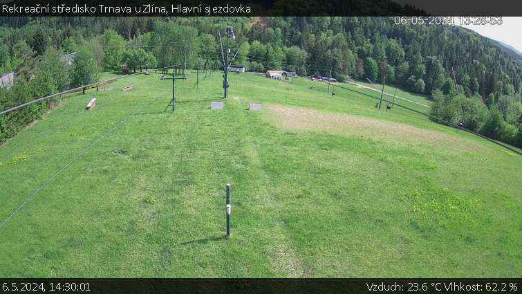 Rekreační středisko Trnava u Zlína - Hlavní sjezdovka - 6.5.2024 v 14:30