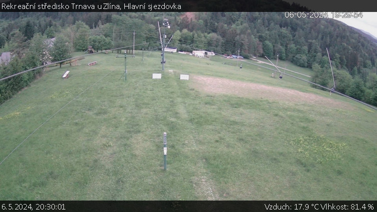Rekreační středisko Trnava u Zlína - Hlavní sjezdovka - 6.5.2024 v 20:30