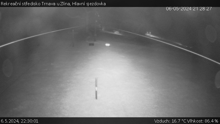 Rekreační středisko Trnava u Zlína - Hlavní sjezdovka - 6.5.2024 v 22:30
