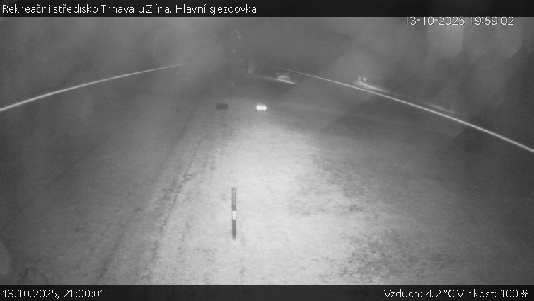 Rekreační středisko Trnava u Zlína - Hlavní sjezdovka - 13.10.2025 v 21:00 Rekreační středisko Trnava u Zlína - Hlavní sjezdovka - 13.10.2025 v 21:00