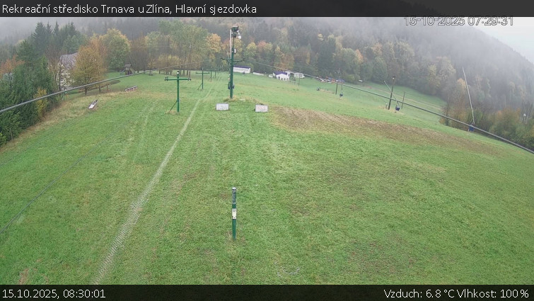Rekreační středisko Trnava u Zlína - Hlavní sjezdovka - 15.10.2025 v 08:30 Rekreační středisko Trnava u Zlína - Hlavní sjezdovka - 15.10.2025 v 08:30