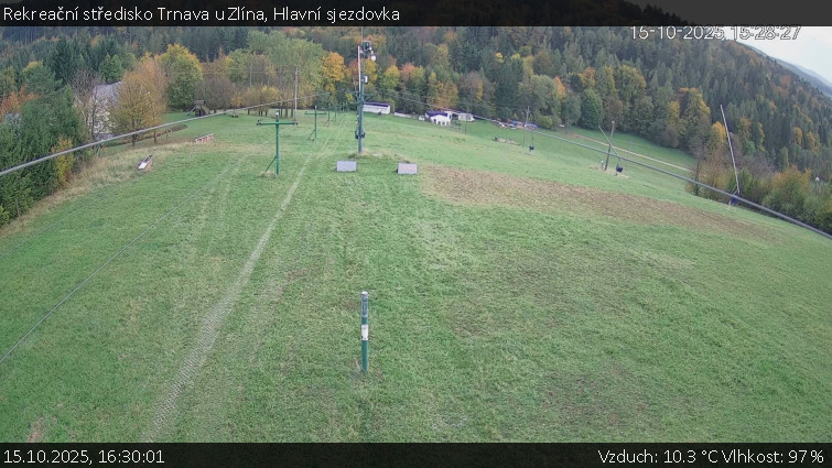 Rekreační středisko Trnava u Zlína - Hlavní sjezdovka - 15.10.2025 v 16:30 Rekreační středisko Trnava u Zlína - Hlavní sjezdovka - 15.10.2025 v 16:30