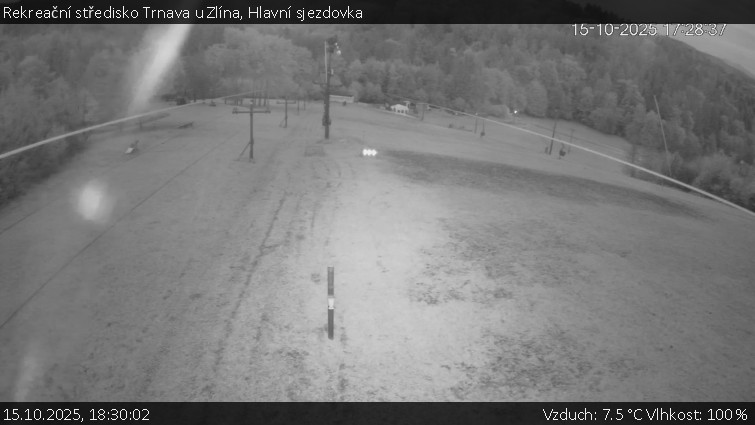 Rekreační středisko Trnava u Zlína - Hlavní sjezdovka - 15.10.2025 v 18:30 Rekreační středisko Trnava u Zlína - Hlavní sjezdovka - 15.10.2025 v 18:30