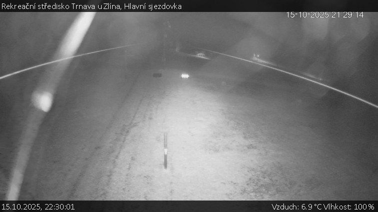 Rekreační středisko Trnava u Zlína - Hlavní sjezdovka - 15.10.2025 v 22:30 Rekreační středisko Trnava u Zlína - Hlavní sjezdovka - 15.10.2025 v 22:30