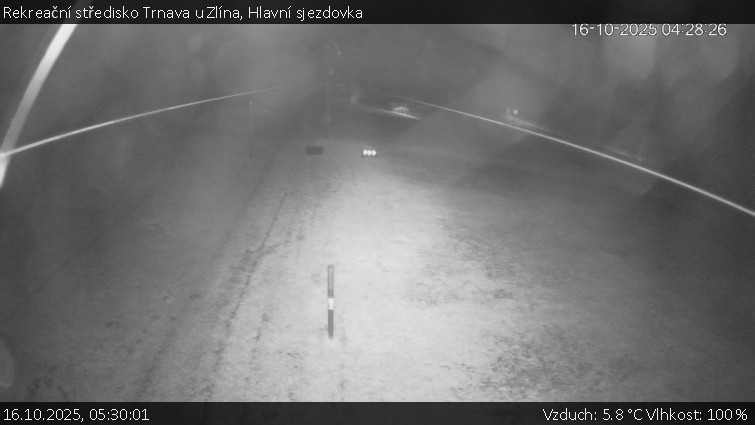 Rekreační středisko Trnava u Zlína - Hlavní sjezdovka - 16.10.2025 v 05:30 Rekreační středisko Trnava u Zlína - Hlavní sjezdovka - 16.10.2025 v 05:30