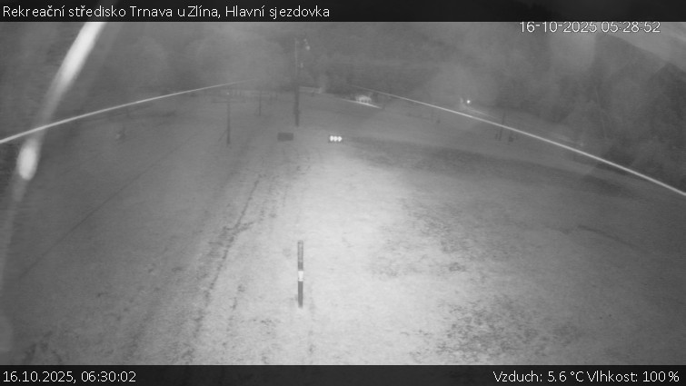 Rekreační středisko Trnava u Zlína - Hlavní sjezdovka - 16.10.2025 v 06:30 Rekreační středisko Trnava u Zlína - Hlavní sjezdovka - 16.10.2025 v 06:30