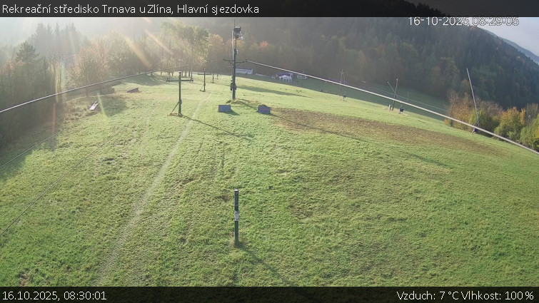 Rekreační středisko Trnava u Zlína - Hlavní sjezdovka - 16.10.2025 v 08:30 Rekreační středisko Trnava u Zlína - Hlavní sjezdovka - 16.10.2025 v 08:30