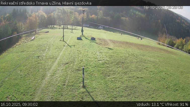 Rekreační středisko Trnava u Zlína - Hlavní sjezdovka - 16.10.2025 v 09:30 Rekreační středisko Trnava u Zlína - Hlavní sjezdovka - 16.10.2025 v 09:30