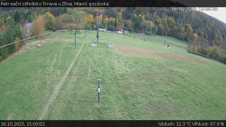 Rekreační středisko Trnava u Zlína - Hlavní sjezdovka - 16.10.2025 v 15:00 Rekreační středisko Trnava u Zlína - Hlavní sjezdovka - 16.10.2025 v 15:00