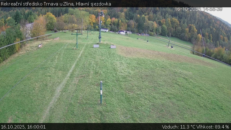 Rekreační středisko Trnava u Zlína - Hlavní sjezdovka - 16.10.2025 v 16:00 Rekreační středisko Trnava u Zlína - Hlavní sjezdovka - 16.10.2025 v 16:00