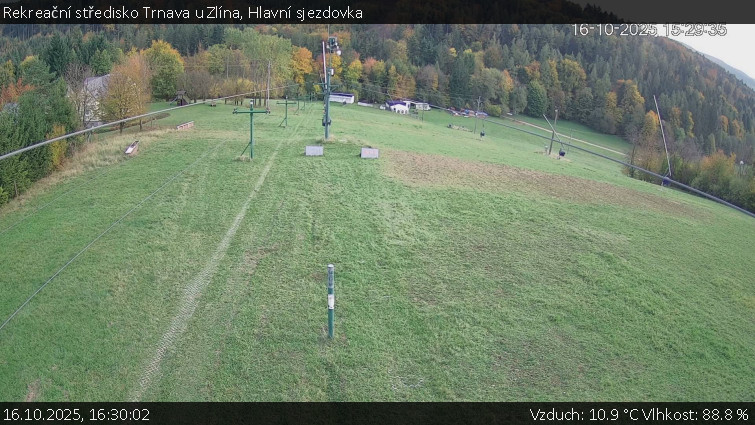 Rekreační středisko Trnava u Zlína - Hlavní sjezdovka - 16.10.2025 v 16:30 Rekreační středisko Trnava u Zlína - Hlavní sjezdovka - 16.10.2025 v 16:30