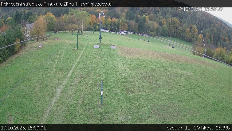 Rekreační středisko Trnava u Zlína - Hlavní sjezdovka - 17.10.2025 v 15:00 Rekreační středisko Trnava u Zlína - Hlavní sjezdovka - 17.10.2025 v 15:00