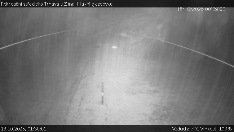Rekreační středisko Trnava u Zlína - Hlavní sjezdovka - 18.10.2025 v 01:30 Rekreační středisko Trnava u Zlína - Hlavní sjezdovka - 18.10.2025 v 01:30