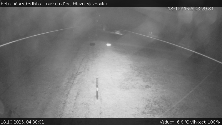 Rekreační středisko Trnava u Zlína - Hlavní sjezdovka - 18.10.2025 v 04:30 Rekreační středisko Trnava u Zlína - Hlavní sjezdovka - 18.10.2025 v 04:30