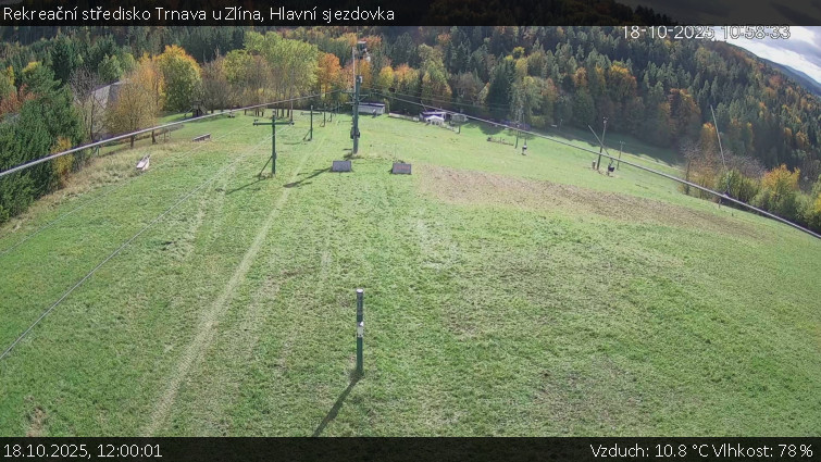 Rekreační středisko Trnava u Zlína - Hlavní sjezdovka - 18.10.2025 v 12:00 Rekreační středisko Trnava u Zlína - Hlavní sjezdovka - 18.10.2025 v 12:00