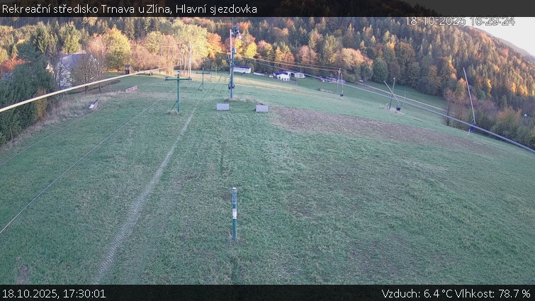 Rekreační středisko Trnava u Zlína - Hlavní sjezdovka - 18.10.2025 v 17:30 Rekreační středisko Trnava u Zlína - Hlavní sjezdovka - 18.10.2025 v 17:30
