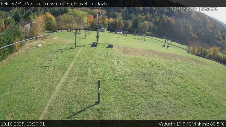Rekreační středisko Trnava u Zlína - Hlavní sjezdovka - 19.10.2025 v 13:30 Rekreační středisko Trnava u Zlína - Hlavní sjezdovka - 19.10.2025 v 13:30