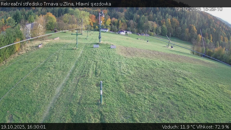 Rekreační středisko Trnava u Zlína - Hlavní sjezdovka - 19.10.2025 v 16:30 Rekreační středisko Trnava u Zlína - Hlavní sjezdovka - 19.10.2025 v 16:30